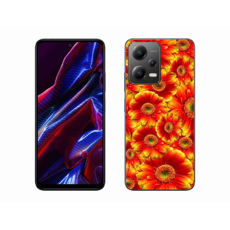 Gélový kryt mmCase na mobil Xiaomi Poco X5 5G - gerbera 1