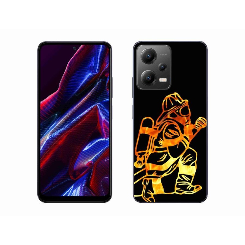 Gélový kryt mmCase na mobil Xiaomi Poco X5 5G - hasič 1