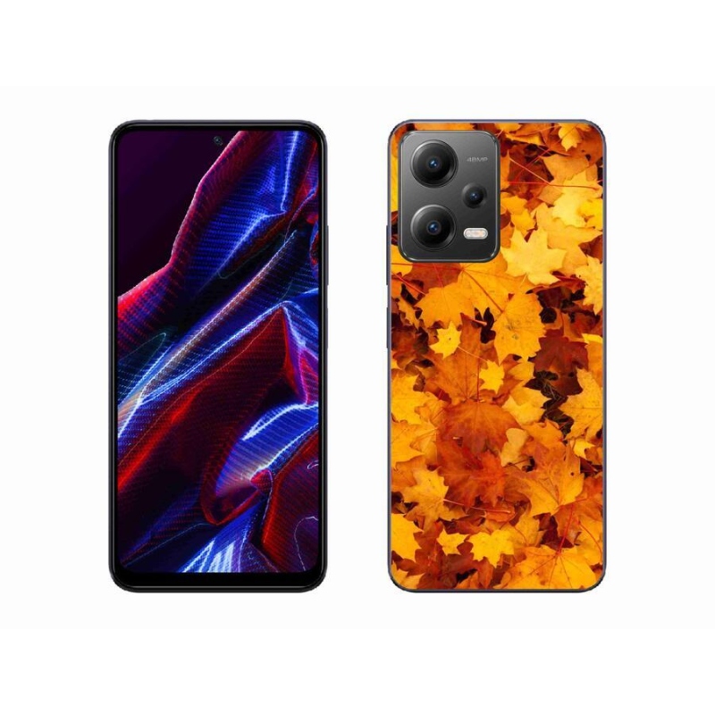 Gélový kryt mmCase na mobil Xiaomi Poco X5 5G - javorové listy