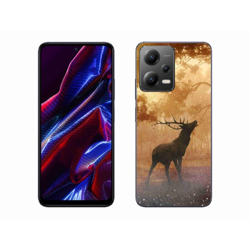 Gélový kryt mmCase na mobil Xiaomi Poco X5 5G - jeleň v ruji