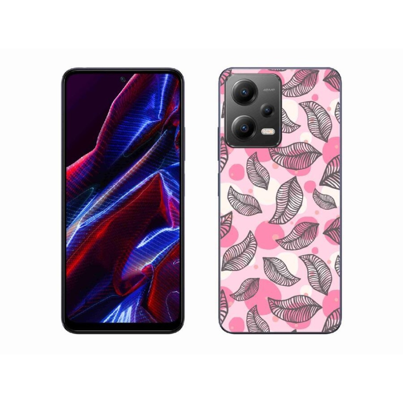 Gélový kryt mmCase na mobil Xiaomi Poco X5 5G - kreslené padajúce listy