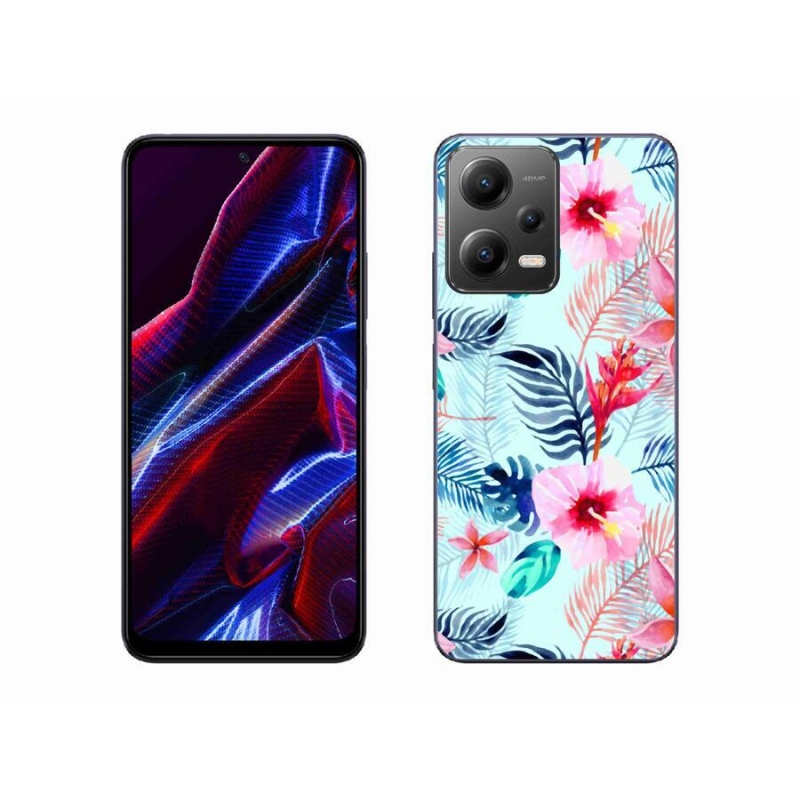 Gélový kryt mmCase na mobil Xiaomi Poco X5 5G - kvety