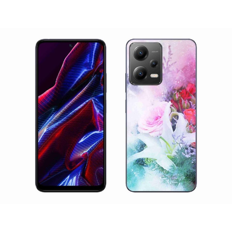 Gélový kryt mmCase na mobil Xiaomi Poco X5 5G - kvety 4