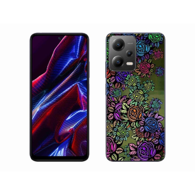 Gélový kryt mmCase na mobil Xiaomi Poco X5 5G - kvety 6