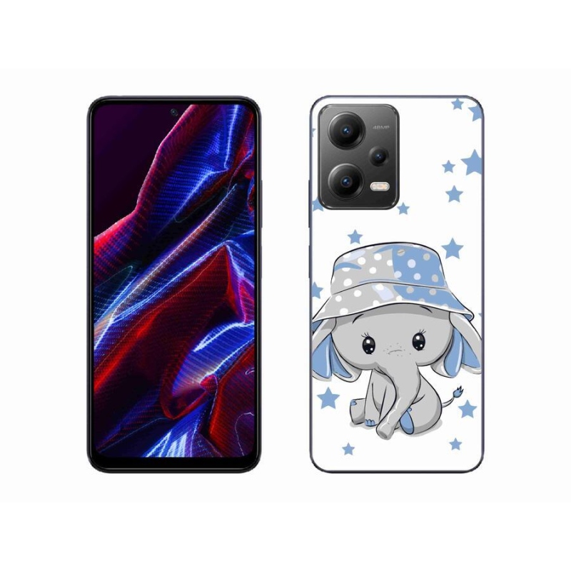 Gélový kryt mmCase na mobil Xiaomi Poco X5 5G - modrý slon