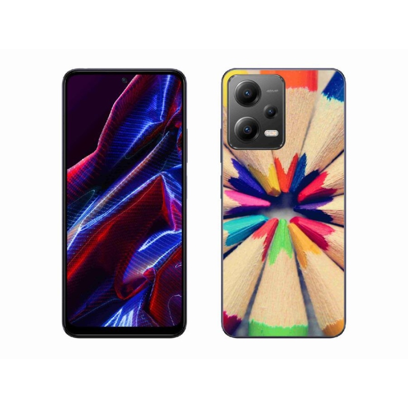 Gélový kryt mmCase na mobil Xiaomi Poco X5 5G - pastelky