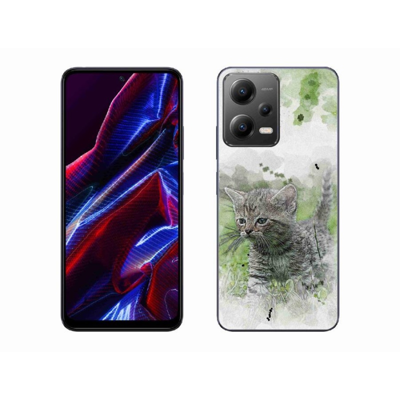 Gélový kryt mmCase na mobil Xiaomi Poco X5 5G - roztomilé mačiatko 1