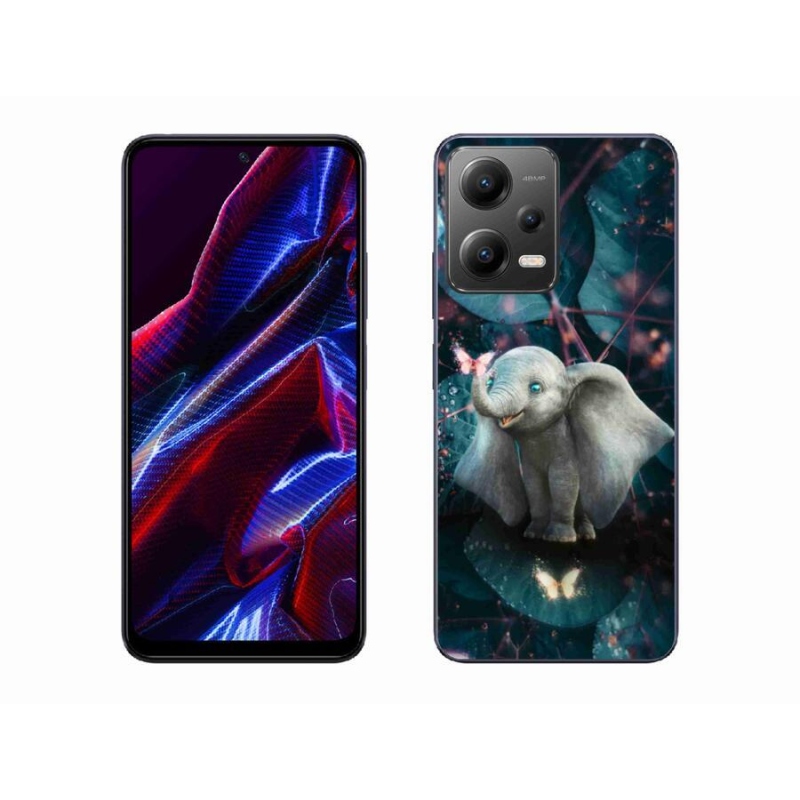 Gélový kryt mmCase na mobil Xiaomi Poco X5 5G - roztomilý slon