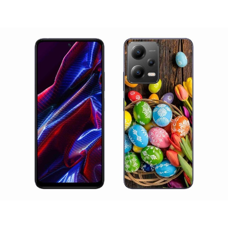 Gélový kryt mmCase na mobil Xiaomi Poco X5 5G - veľkonočné vajíčka