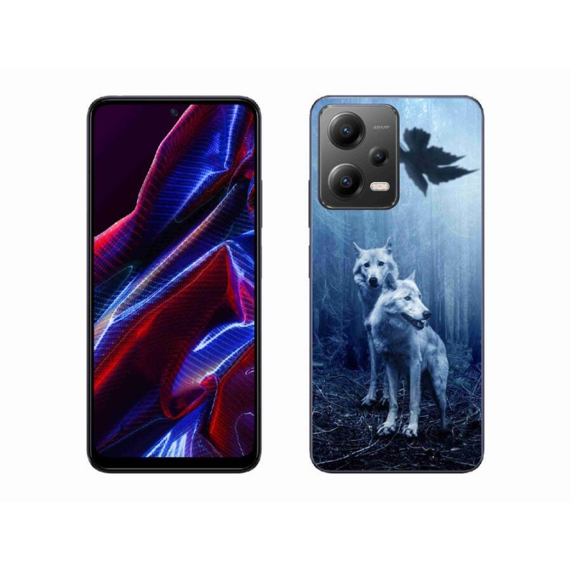 Gélový kryt mmCase na mobil Xiaomi Poco X5 5G - vlci v lese