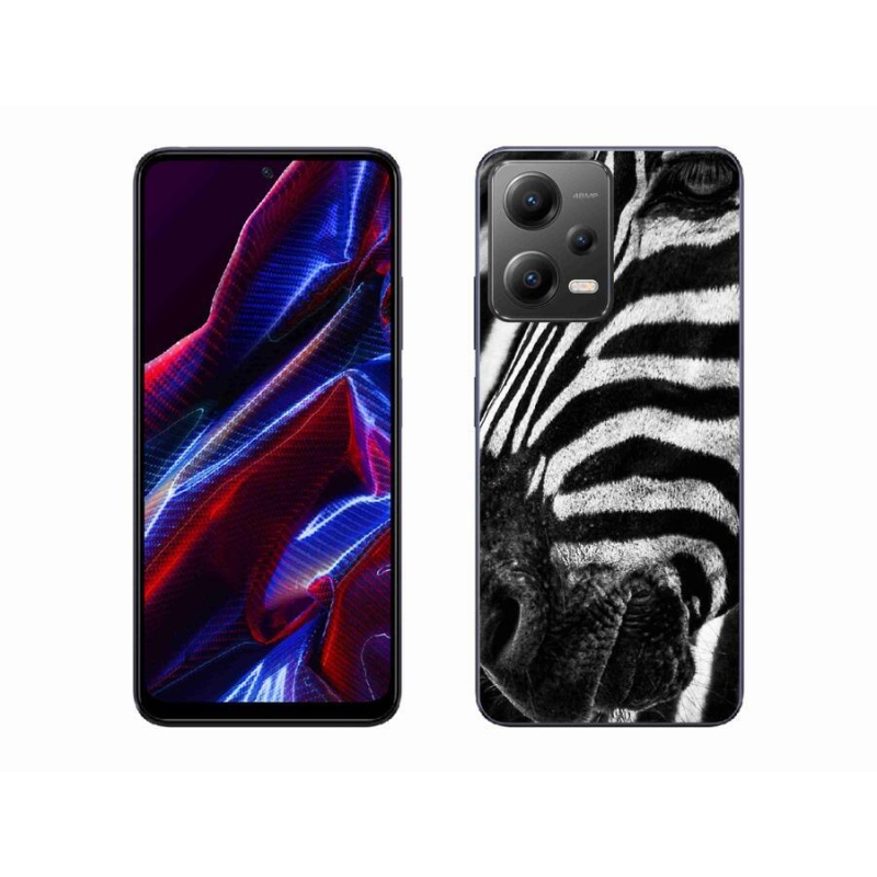 Gélový kryt mmCase na mobil Xiaomi Poco X5 5G - zebra