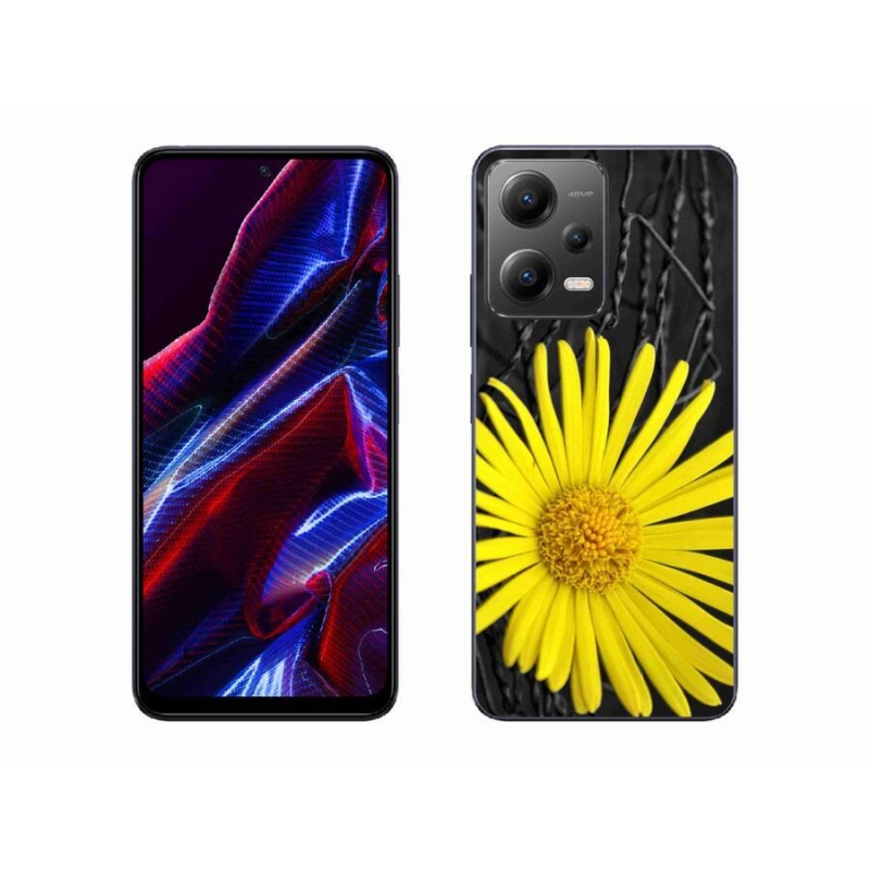 Gélový kryt mmCase na mobil Xiaomi Poco X5 5G - žltý kvet