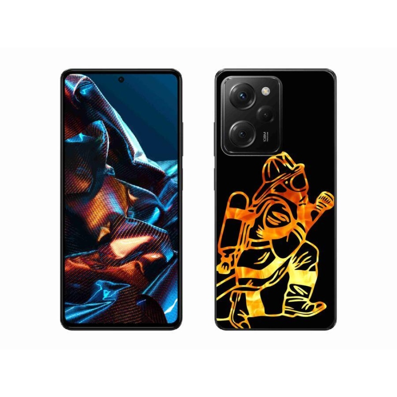 Gélový kryt mmCase na mobil Xiaomi Poco X5 Pro 5G - hasič 1