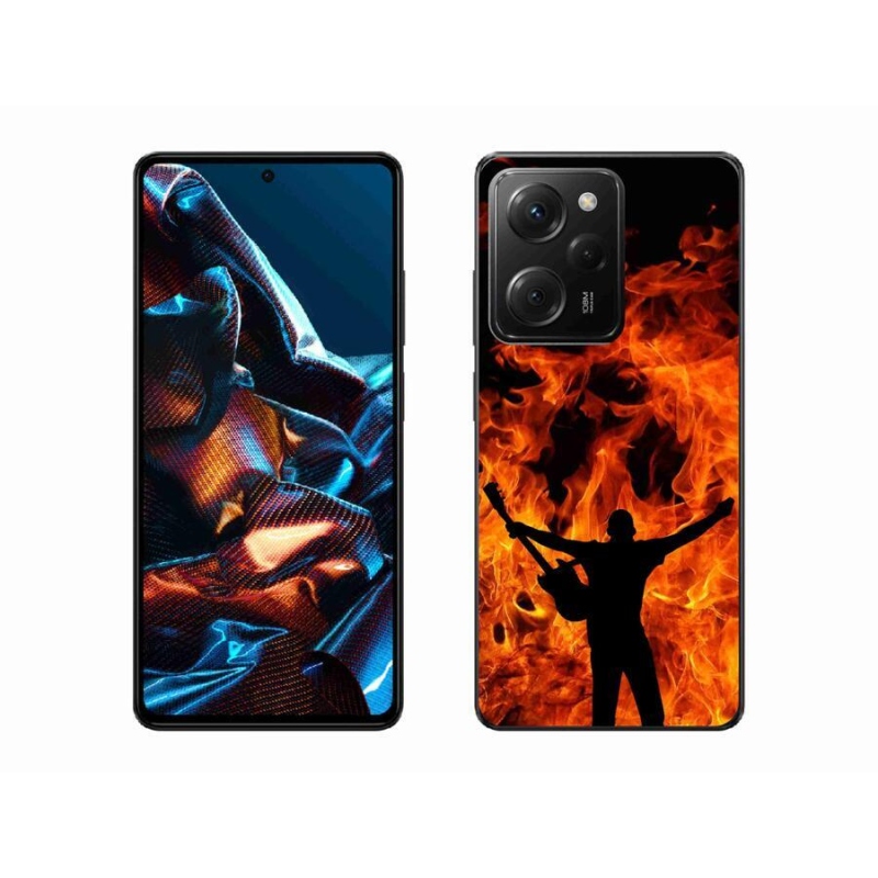 Gélový kryt mmCase na mobil Xiaomi Poco X5 Pro 5G - muzikant a oheň