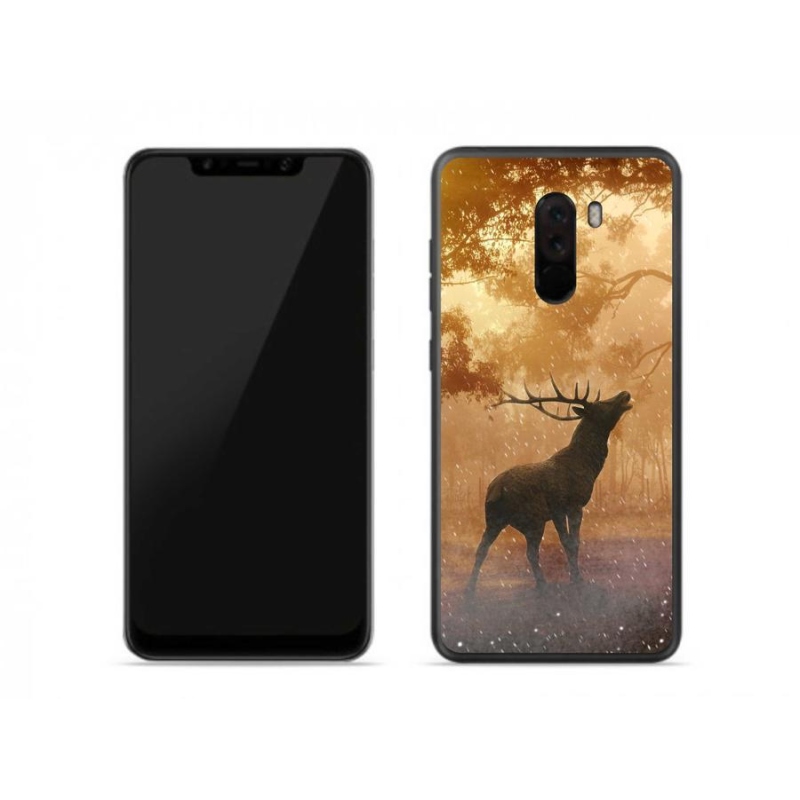 Gélový kryt mmCase na mobil Xiaomi Pocophone F1 - jeleň v ruji