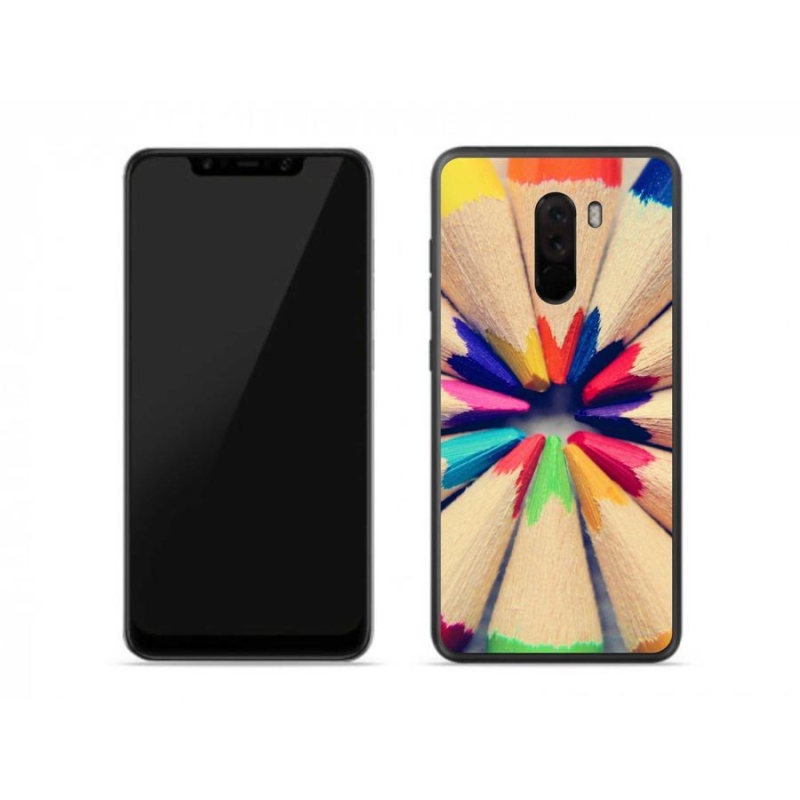 Gélový kryt mmCase na mobil Xiaomi Pocophone F1 - pastelky