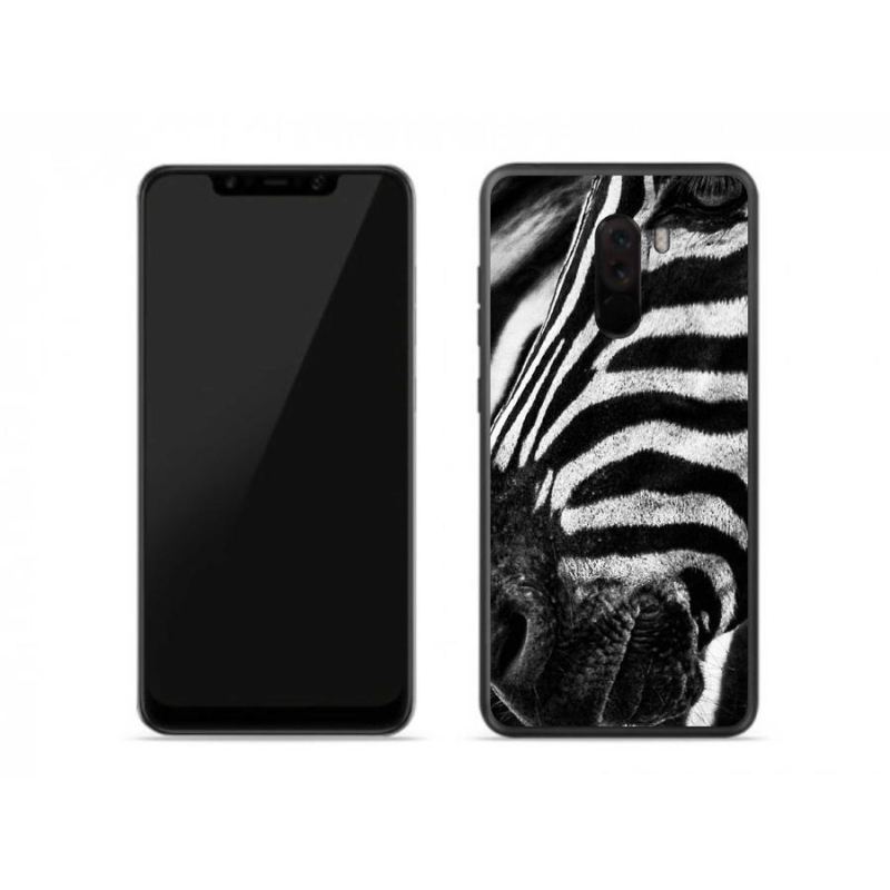 Gélový kryt mmCase na mobil Xiaomi Pocophone F1 - zebra