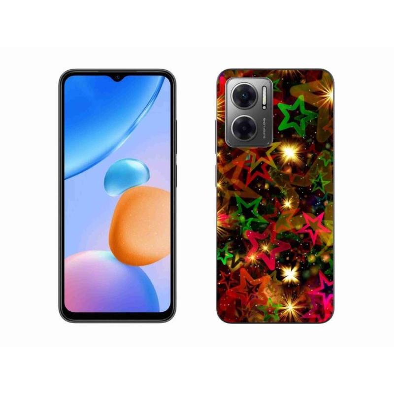 Gélový kryt mmCase na mobil Xiaomi Redmi 10 5G - farebné hviezdičky