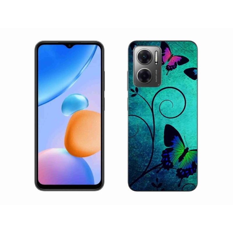 Gélový kryt mmCase na mobil Xiaomi Redmi 10 5G - farební motýle