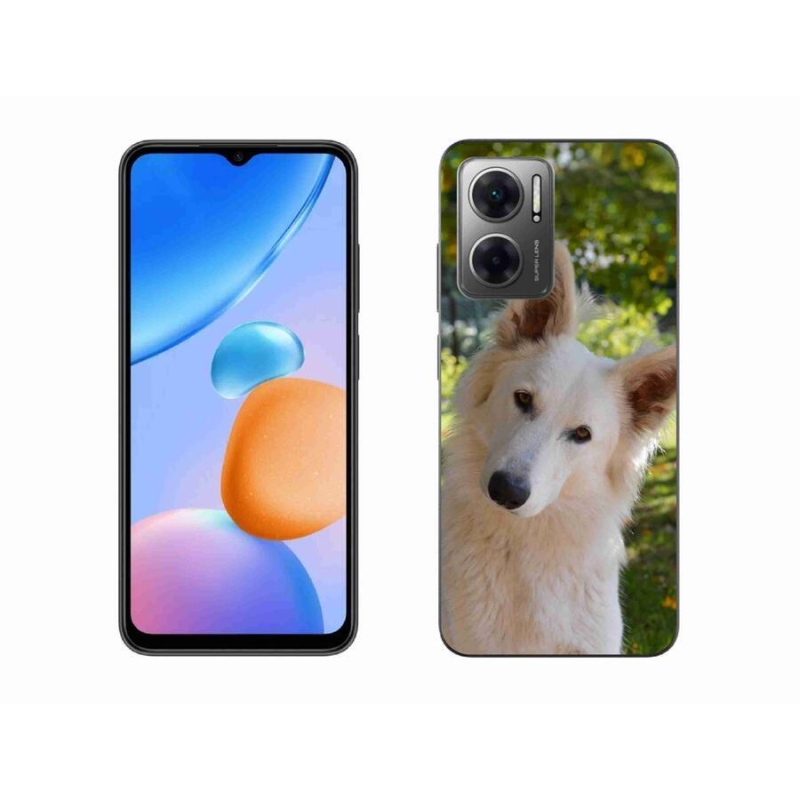 Gélový kryt mmCase na mobil Xiaomi Redmi 10 5G - biely švajčiarsky ovčiak 1