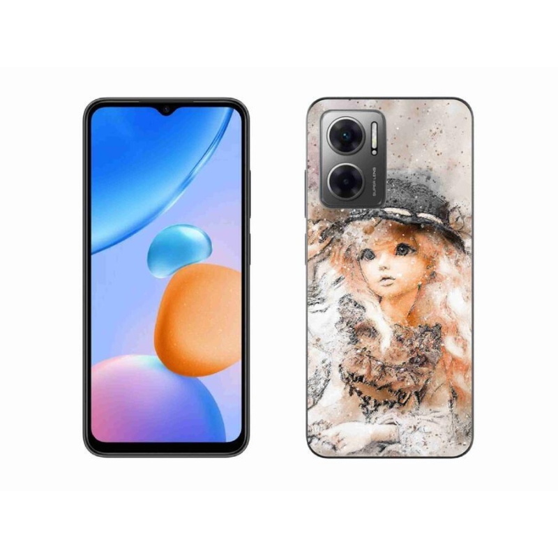 Gélový kryt mmCase na mobil Xiaomi Redmi 10 5G - dievčatko s klobúkom