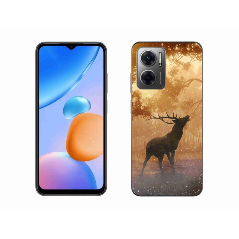 Gélový kryt mmCase na mobil Xiaomi Redmi 10 5G - jeleň v ruji