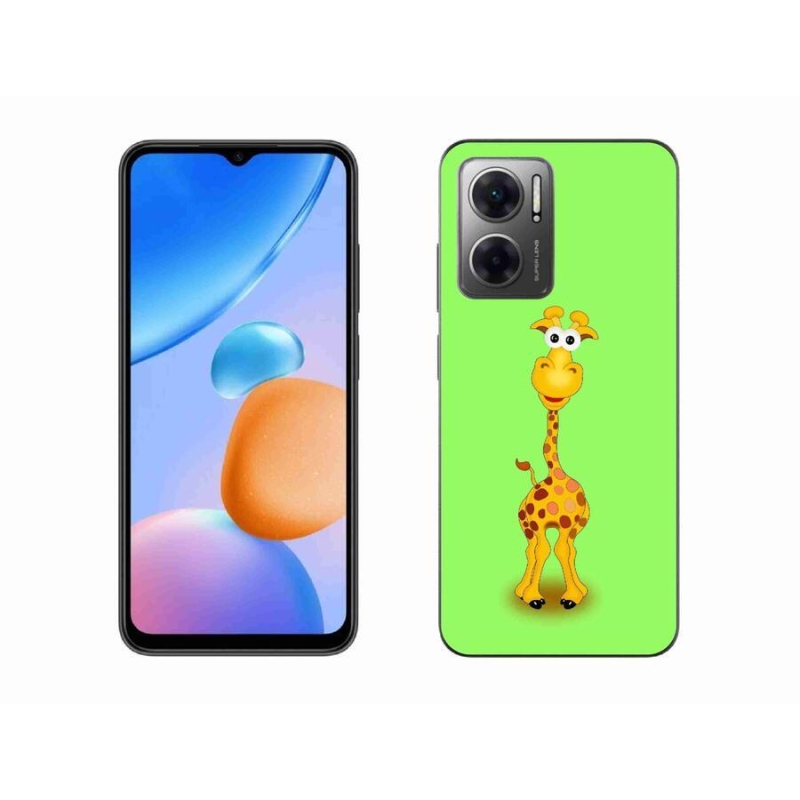 Gélový kryt mmCase na mobil Xiaomi Redmi 10 5G - kreslená žirafa