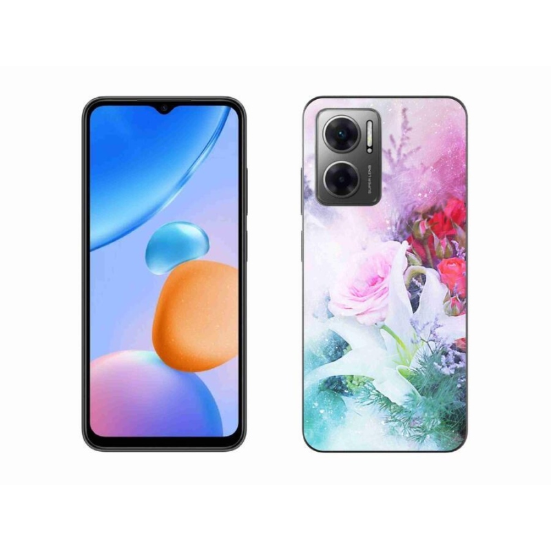 Gélový kryt mmCase na mobil Xiaomi Redmi 10 5G - kvety 4