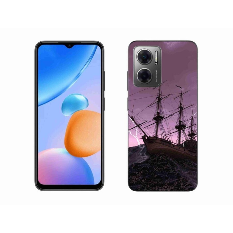 Gélový kryt mmCase na mobil Xiaomi Redmi 10 5G - loď v búrke