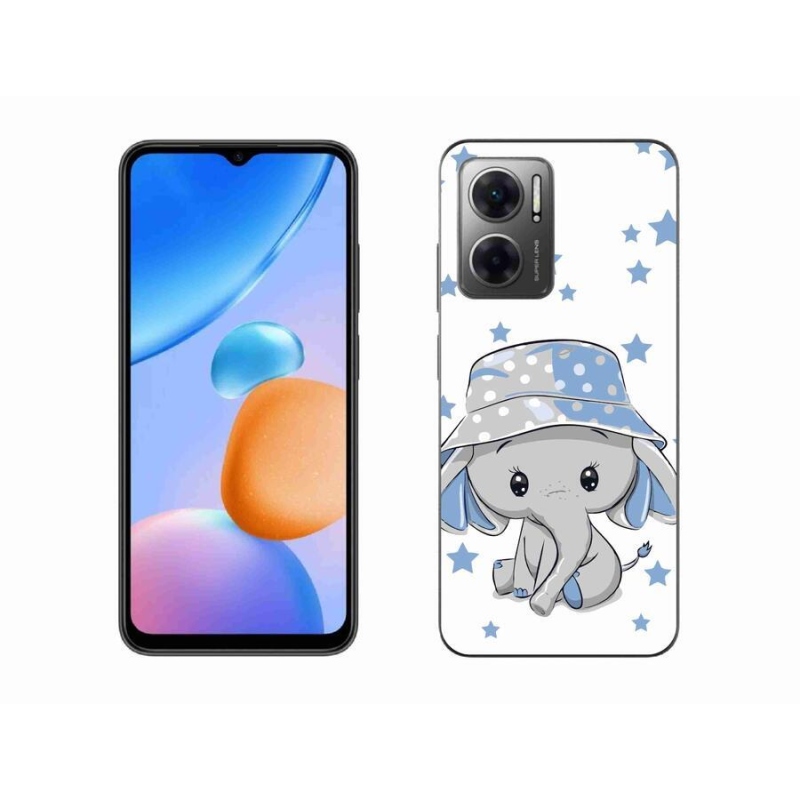 Gélový kryt mmCase na mobil Xiaomi Redmi 10 5G - modrý slon