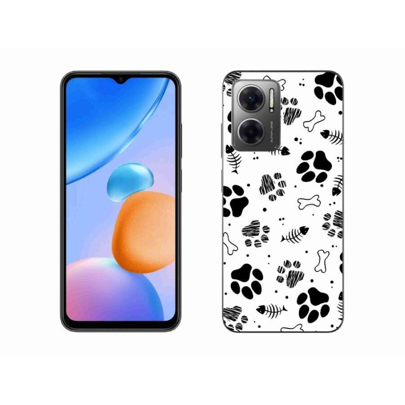 Gélový kryt mmCase na mobil Xiaomi Redmi 10 5G - psie labky 1