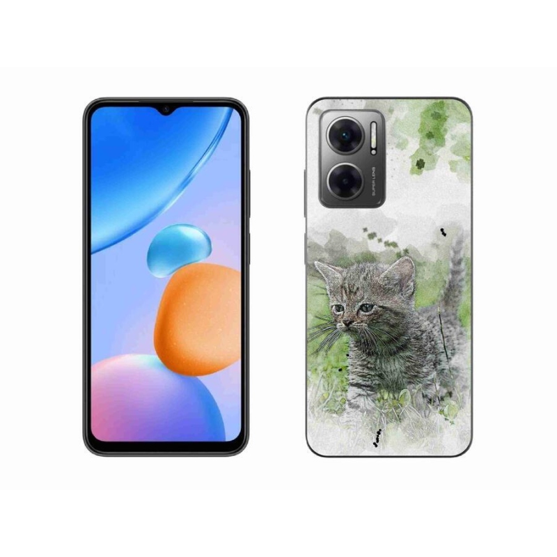 Gélový kryt mmCase na mobil Xiaomi Redmi 10 5G - roztomilé mačiatko 1
