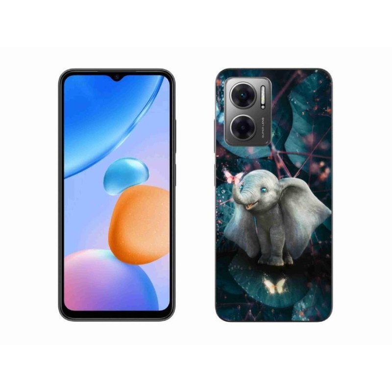 Gélový kryt mmCase na mobil Xiaomi Redmi 10 5G - roztomilý slon