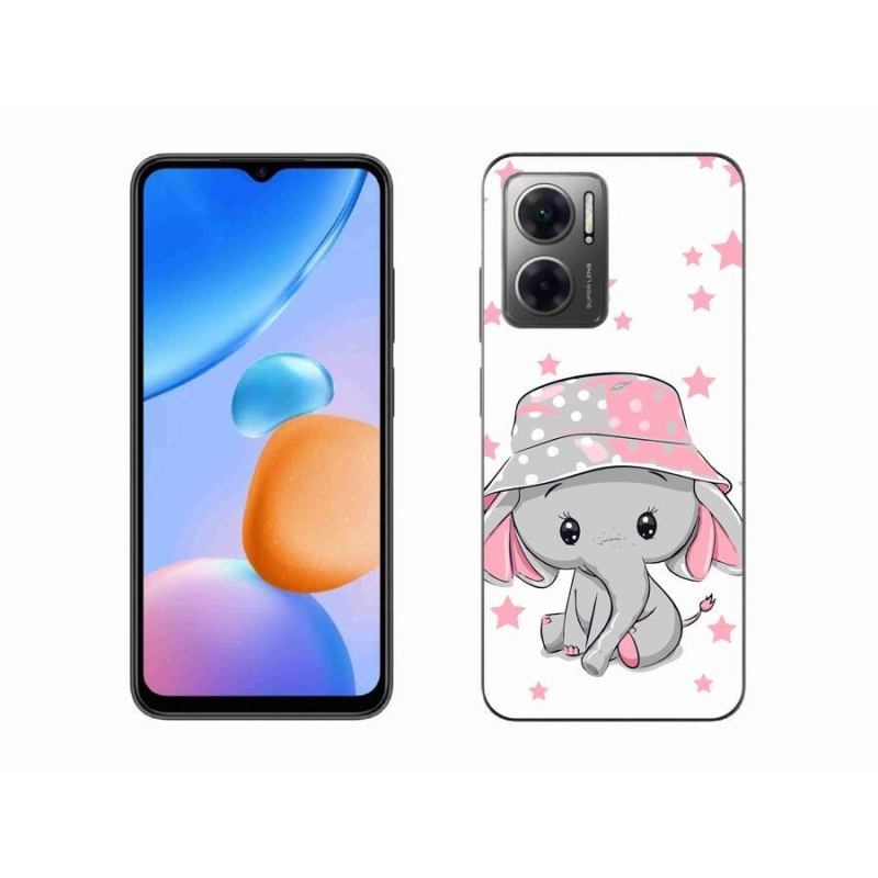 Gélový kryt mmCase na mobil Xiaomi Redmi 10 5G - ružový slon