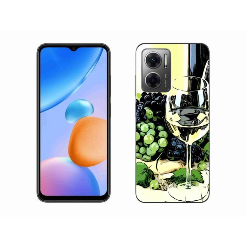 Gélový kryt mmCase na mobil Xiaomi Redmi 10 5G - pohár vína