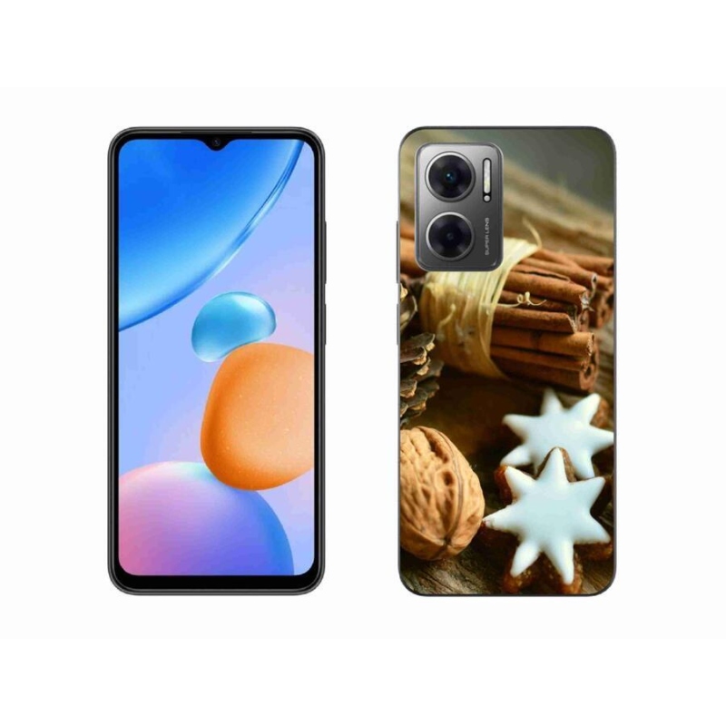 Gélový kryt mmCase na mobil Xiaomi Redmi 10 5G - škorica a perníčky