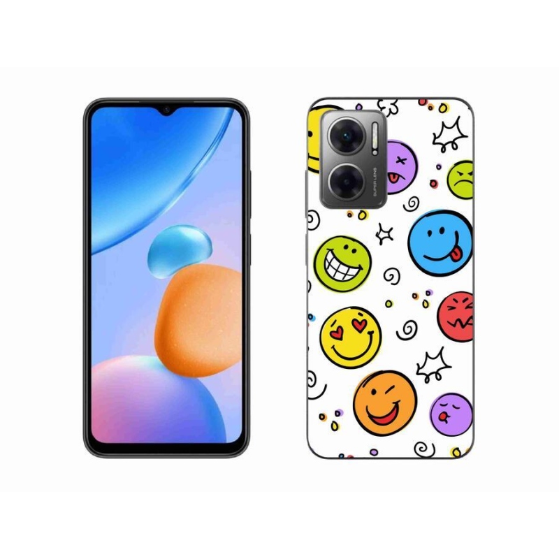 Gélový kryt mmCase na mobil Xiaomi Redmi 10 5G - smajlíci