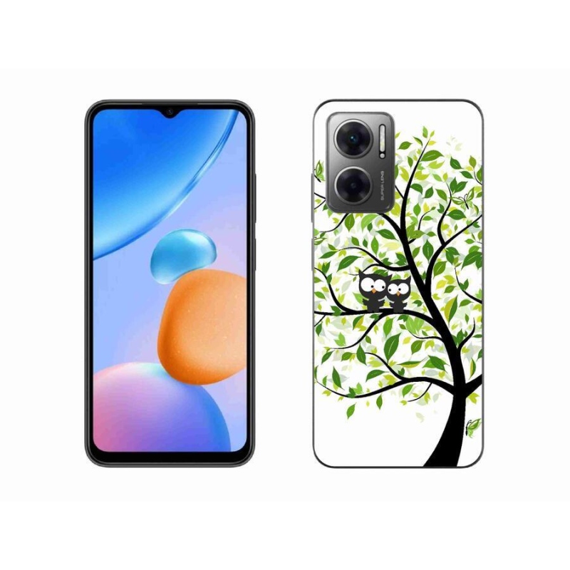 Gélový kryt mmCase na mobil Xiaomi Redmi 10 5G - sovičky na strome