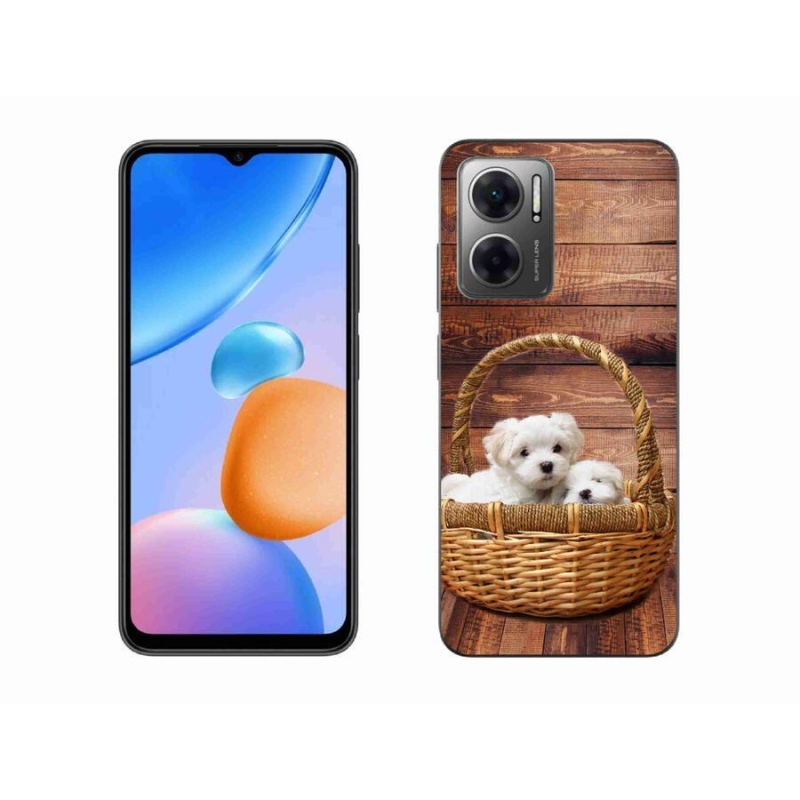 Gélový kryt mmCase na mobil Xiaomi Redmi 10 5G - šteniatka