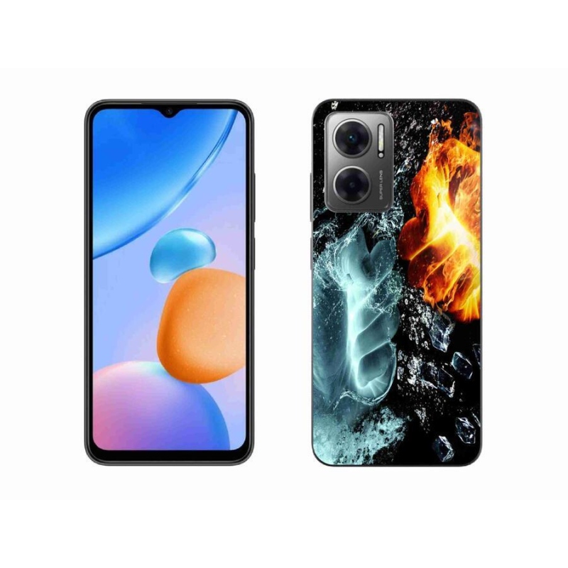 Gélový kryt mmCase na mobil Xiaomi Redmi 10 5G - voda a oheň