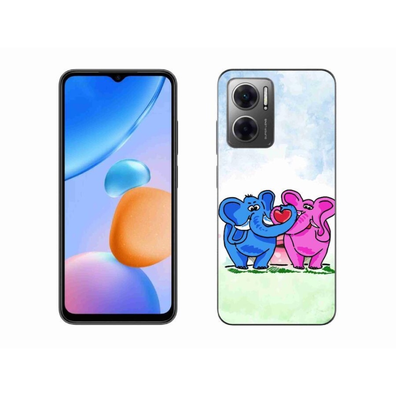 Gélový kryt mmCase na mobil Xiaomi Redmi 10 5G - zamilovaní slony