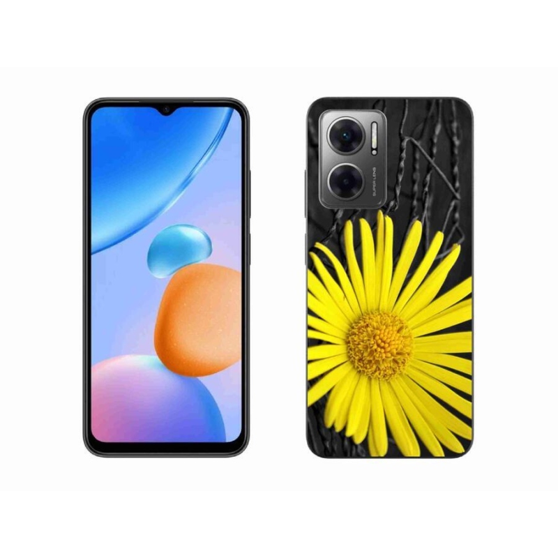 Gélový kryt mmCase na mobil Xiaomi Redmi 10 5G - žltá kvetina
