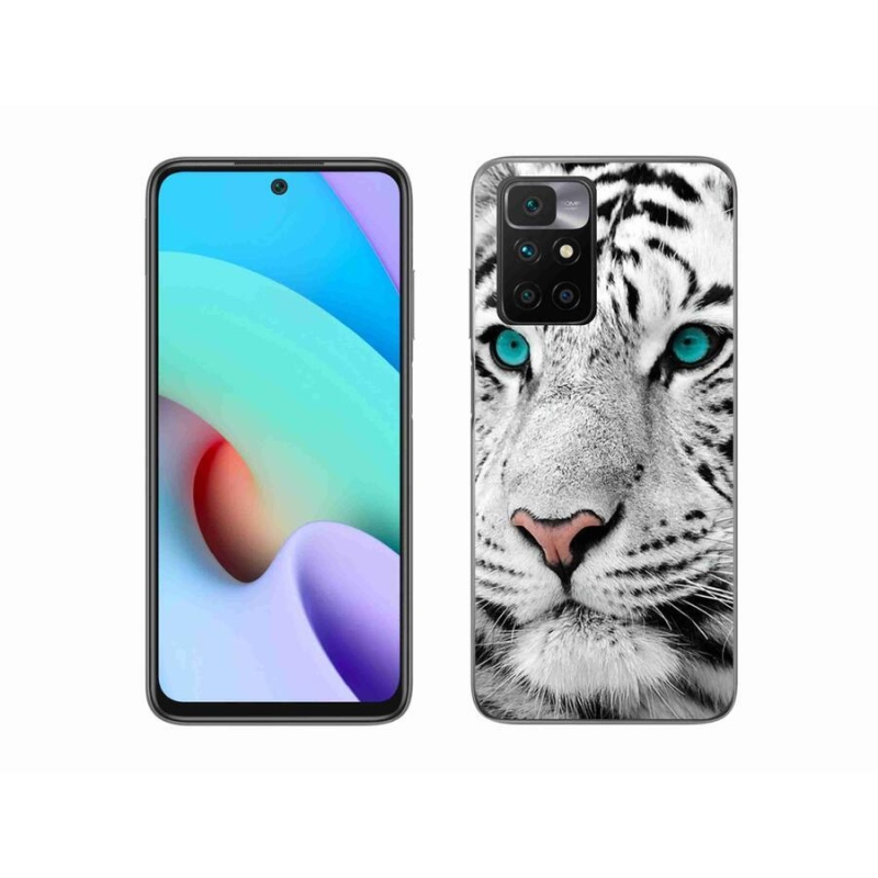 Gélový kryt mmCase na mobil Xiaomi Redmi 10/Redmi 10 (2022) - biely tiger