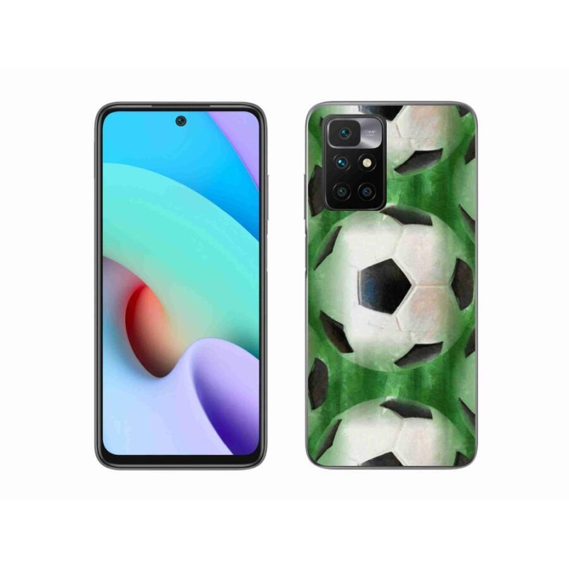 Gélový kryt mmCase na mobil Xiaomi Redmi 10/Redmi 10 (2022) - futbalová lopta