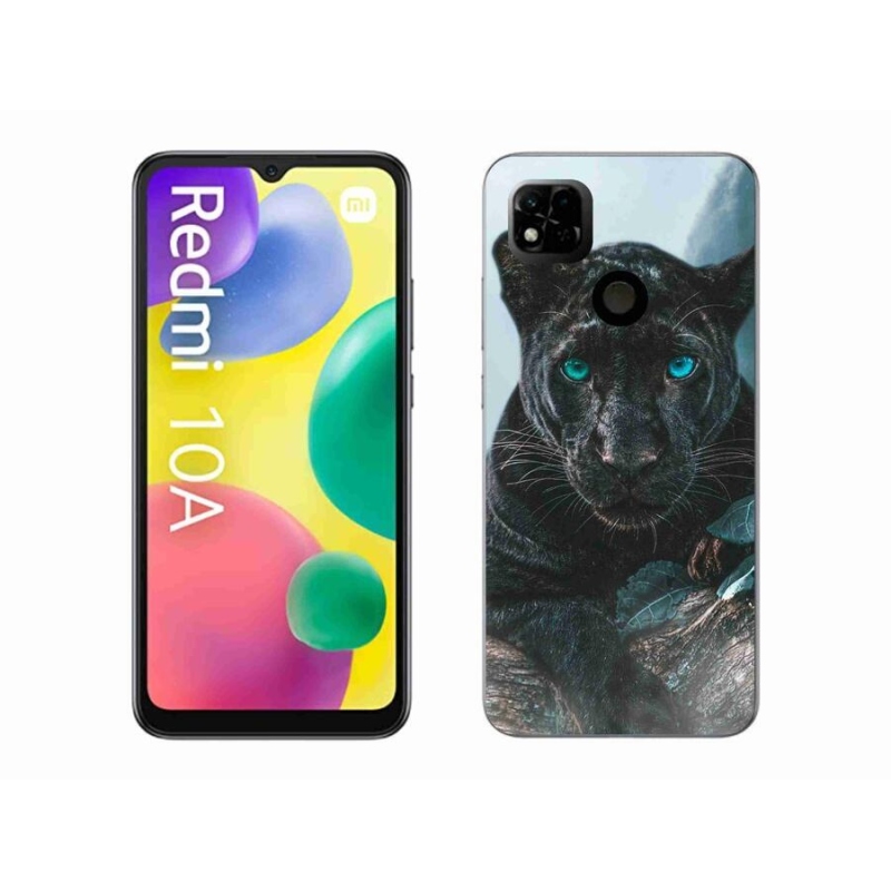 Gélový kryt mmCase na mobil Xiaomi Redmi 10A - čierny panter