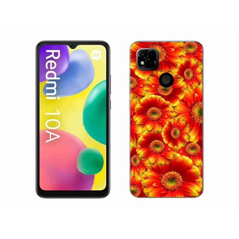 Gélový kryt mmCase na mobil Xiaomi Redmi 10A - gerbera 1