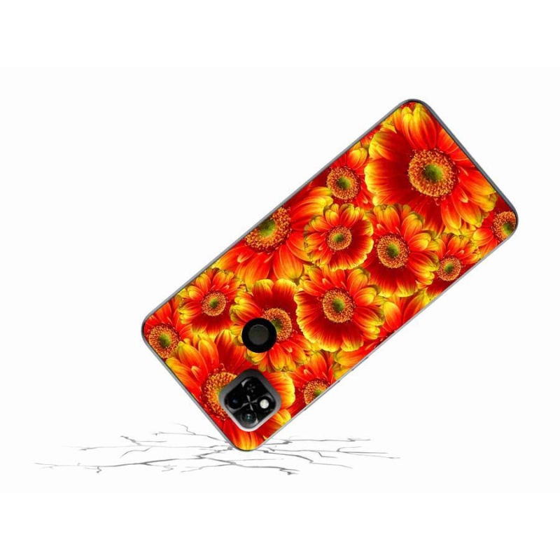 Gélový kryt mmCase na mobil Xiaomi Redmi 10A - gerbera 1
