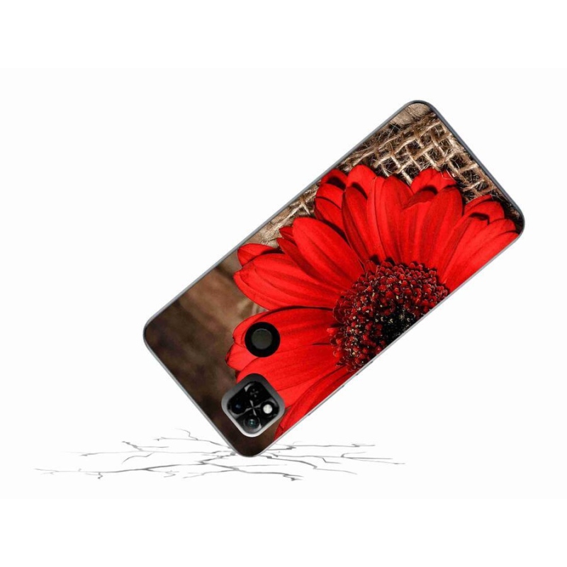 Gélový kryt mmCase na mobil Xiaomi Redmi 10A - gerbera