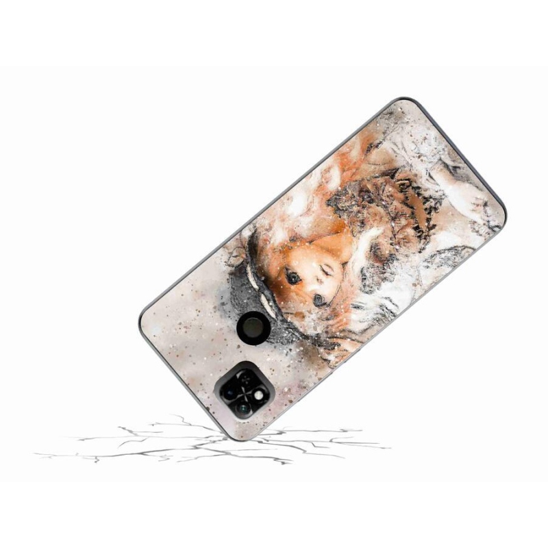 Gélový kryt mmCase na mobil Xiaomi Redmi 10A - dievčatko s klobúkom