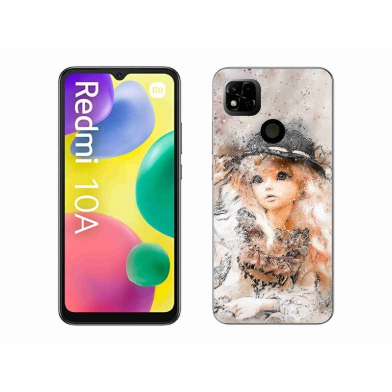 Gélový kryt mmCase na mobil Xiaomi Redmi 10A - dievčatko s klobúkom